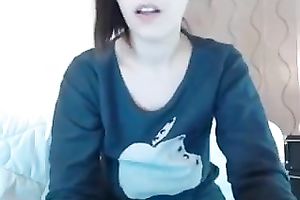 Super slutty legal age teenager with tasty mounds finger copulates her fur pie with excitement
