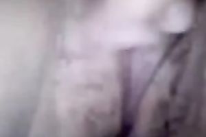 Close up homemade movie scene with me fingering my non-shaved vagina