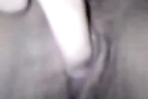 Close up homemade movie scene with me fingering my non-shaved vagina