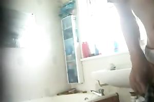 Hidden webcam clip with my awesome GF taking a shower