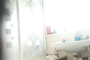 Hidden webcam clip with my awesome GF taking a shower