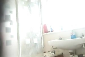 Hidden webcam clip with my awesome GF taking a shower