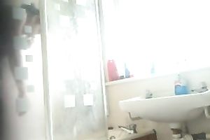 Hidden webcam clip with my awesome GF taking a shower