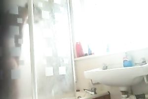 Hidden webcam clip with my awesome GF taking a shower