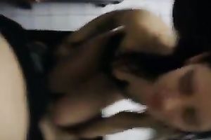 Sexy tattooed brunette hair favours a man with a hawt oral job in POV episode