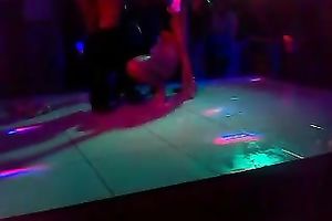A boring night in the club is spiced up with this lesbie show