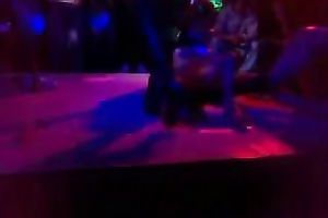 A boring night in the club is spiced up with this lesbie show