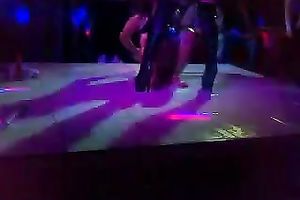 A boring night in the club is spiced up with this lesbie show