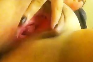 Nasty corpulent juvenile honey with large bra buddies fingers herself