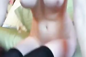 My four eyed girlfriend not at any time acquires sufficiently of her dildo