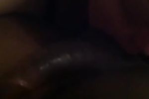 Insatiable doxy treats my massive black rod like it is gold