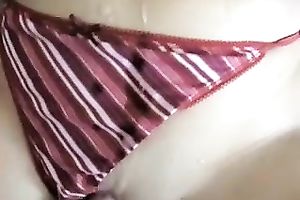 My perverted girlfriend can't live without when I fuck her cum-hole in missionary position