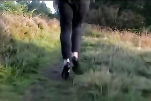 Just a redhead random slut in the park loves knob engulfing