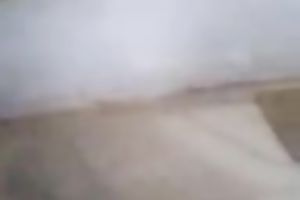 Skanky Indian mamma flashes her hairless bawdy cleft upskirt