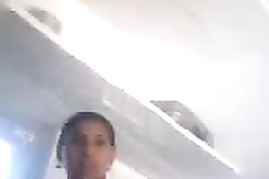 Skanky Indian mamma flashes her hairless bawdy cleft upskirt