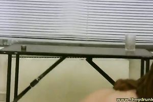 This prurient whore likes to fuck herself with a bottle