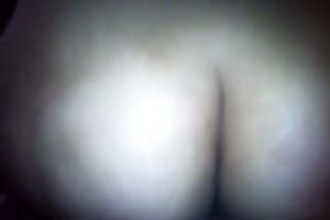 Cellulite bulky fat butt of my housewife romping on my cock