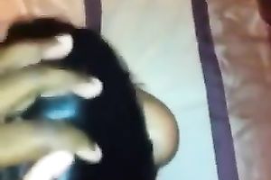 Insatiable British whore is engulfing on my chocolate shlong like a boss