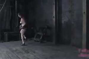 Bodacious chick does a bit of workout in advance of BDSM session