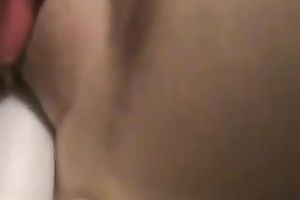 Fucking and toying this bitch's wet crack in front of a camera