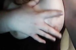 Webcam clip with my breasty ex GF kneading her natural tits
