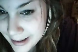 Webcam clip with my breasty ex GF kneading her natural tits