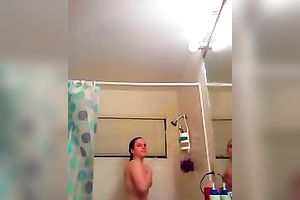 My GF allows me to film her during the time that washing in the shower