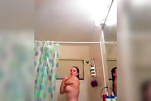My GF allows me to film her during the time that washing in the shower