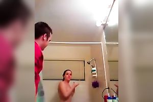 My GF allows me to film her during the time that washing in the shower