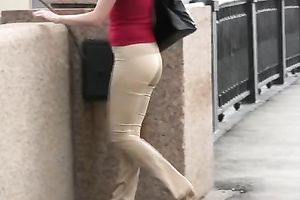 Public pissing video with immoral blond hussy Lena