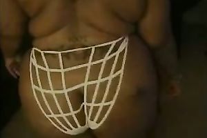Here is how fishnet pants for my big beautiful woman wife look like