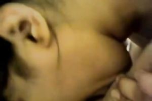 Chubby Indian Married slut with large natural meatballs rides hard dick and sucks the cock deepthroat