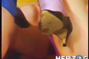 Four vicious doxies and 3 concupiscent fellows fuck in group sex fuckfest