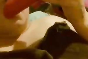 My plump playgirl satisfies herself with the help of a toy