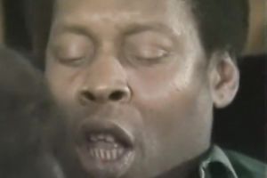 Two impure honeys passionately attacked one giant chocolate sausage