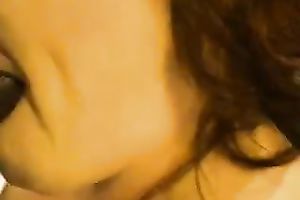 Mature and despairing white strumpet blows my BBC on web camera