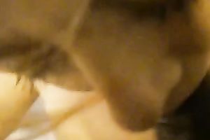 Mature and despairing white strumpet blows my BBC on web camera