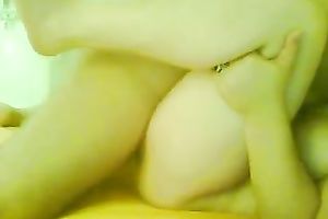 Pleasing my breasty lalin girl amateur wife with greatly bushy fur pie