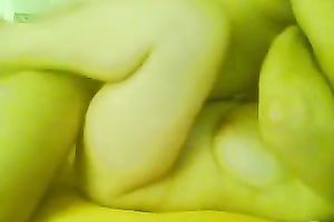 Pleasing my breasty lalin girl amateur wife with greatly bushy fur pie