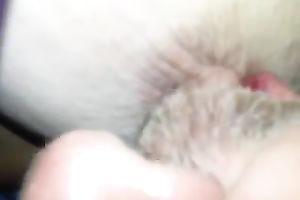 Close up POV clip with me tickling my breasty wife's nipps