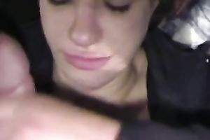 Teen girlfriend makes no doubt of that cum is admirable for her skin