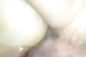 Long shlong of my white hubby penetrates my bumhole