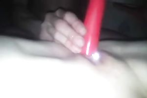POV movie scene with me toying my wife's soaked bald love tunnel