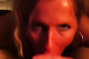 Blonde slut loved to take that massive ramrod in her face hole