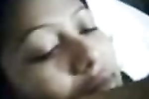 My stupid Indian brunette hair demonstrates her excellent body