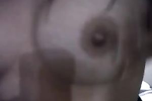 Nice selfshot solo video with me kneading my natural love bubbles