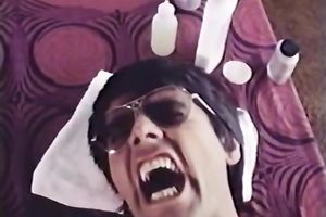 Delightful dark brown hottie gives astounding oral-job to a stud