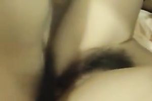 Slender Asian milf Married slut with unshaved cooter is getting cheerful