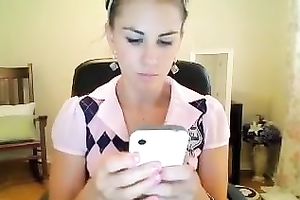 Desirable sweetheart with a sensational arse is stripping & masturbating like mad
