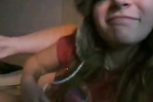 Horny and excited wench with admirable body shows her clitoris